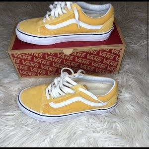 yellow old skool vans